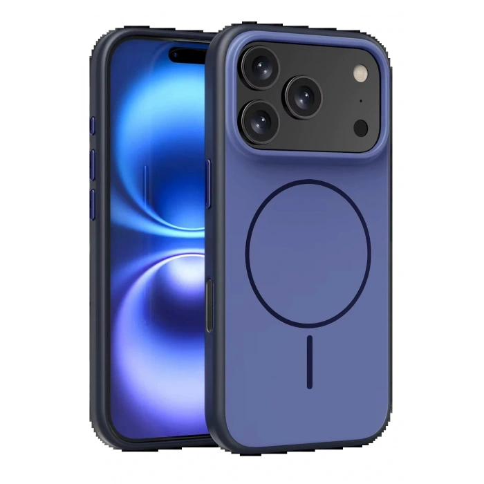 CPT05 Apple iPhone 17 Pro Neva Magsafe Kapak - Lacivert