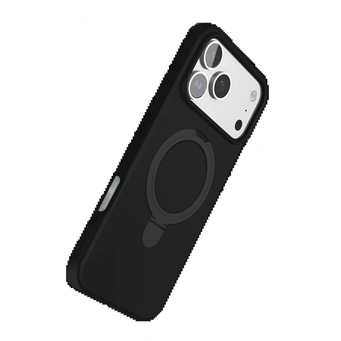 CPT05 Apple iPhone 17 Pro Regal Magsafe Standlı Kapak - Siyah