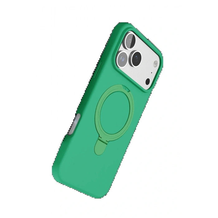CPT05 Apple iPhone 17 Pro Regal Magsafe Standlı Kapak - Yeşil