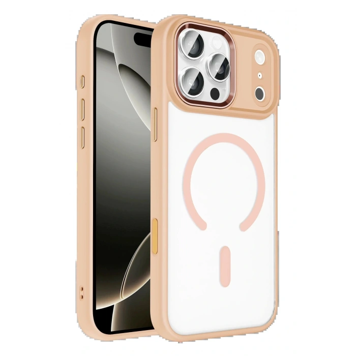 CPT05 Apple iPhone 17 Pro Terea Magsafe Kapak - Pembe