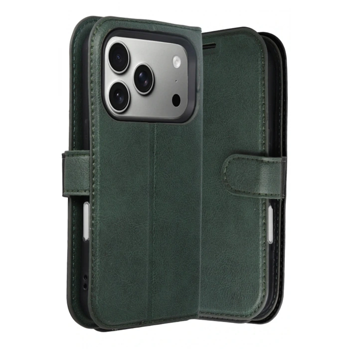 CPT05 Apple iPhone 17 Pro Trend S Plus Kapaklı Kılıf - Yeşil