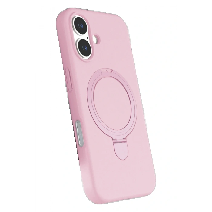CPT05 Apple iPhone 17 Regal Magsafe Standlı Kapak - Açık Pembe
