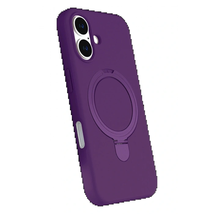 CPT05 Apple iPhone 17 Regal Magsafe Standlı Kapak - Derin Mor