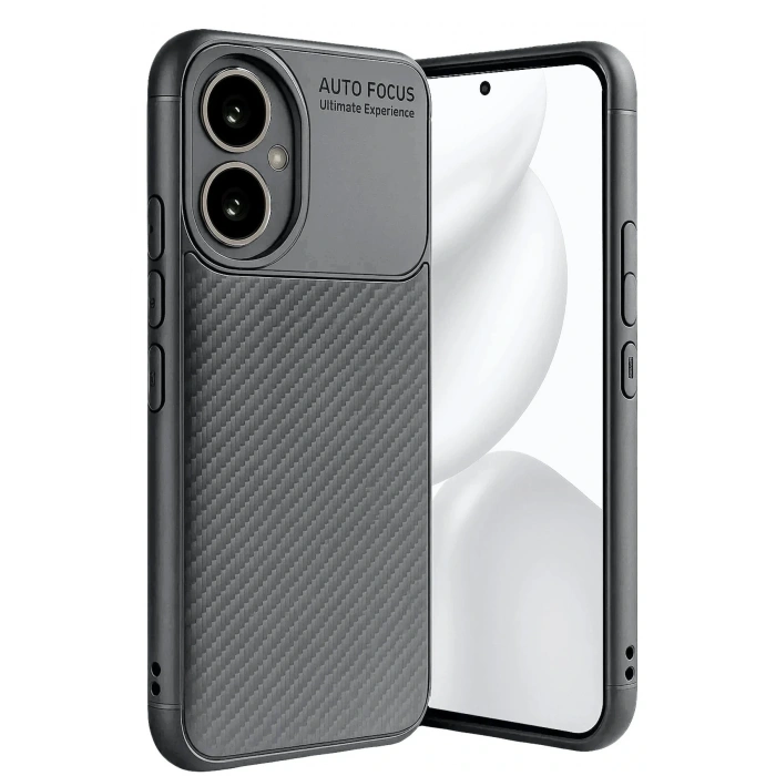 CPT05 Honor 400 Kılıf Auto Focus Karbon Kapak - Gri