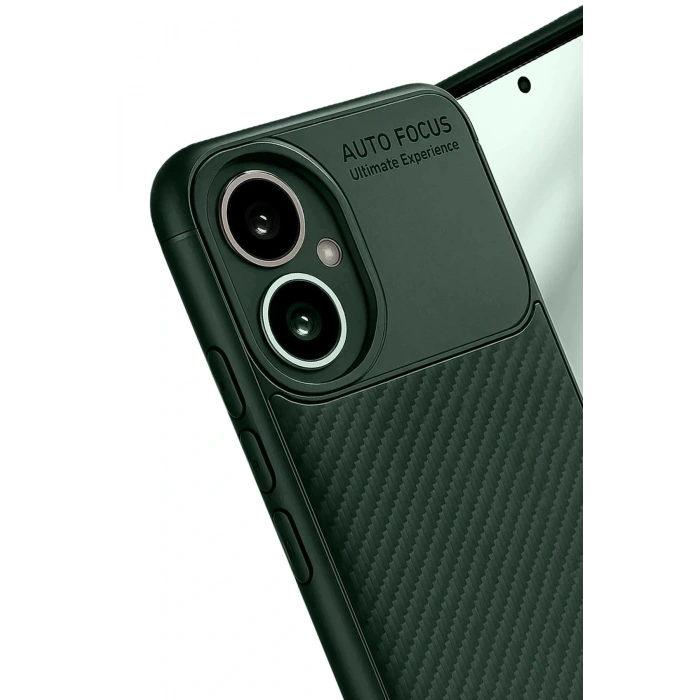 CPT05 Honor 400 Kılıf Auto Focus Karbon Kapak - Koyu Yeşil