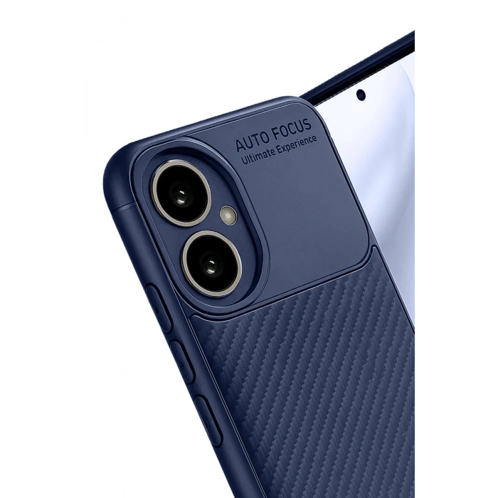 CPT05 Honor 400 Kılıf Auto Focus Karbon Kapak - Lacivert