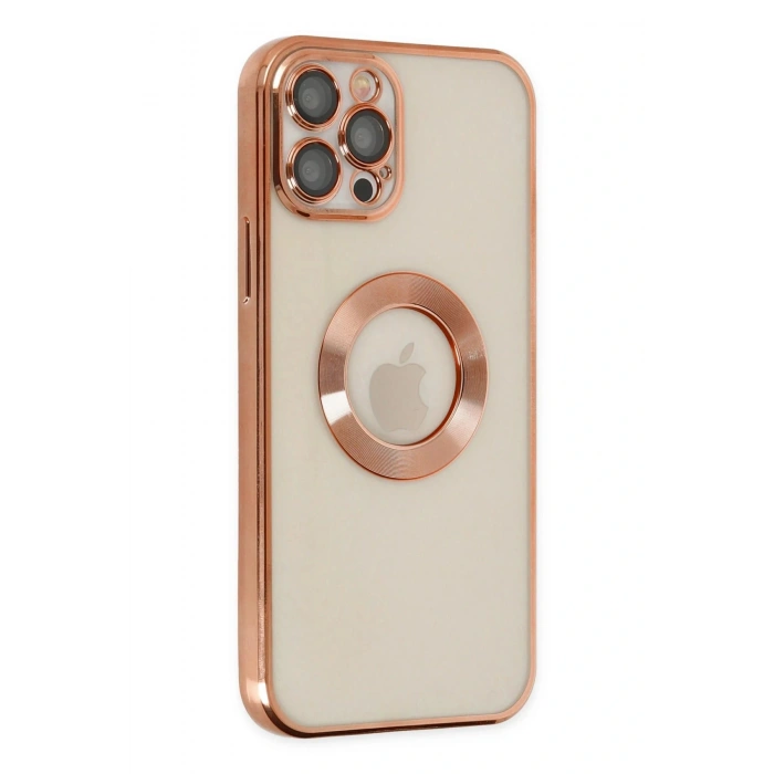 CPT05 iPhone 12 Pro Kılıf Slot Silikon - Rose Gold