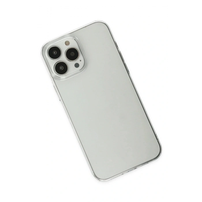 CPT05 iPhone 13 Pro Max Kılıf Pc Sert Şeffaf Kapak - Şeffaf