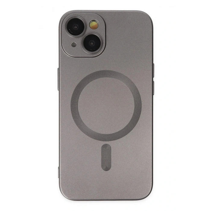 CPT05 iPhone 14 Kılıf Moshi Lens Magneticsafe Silikon - Füme