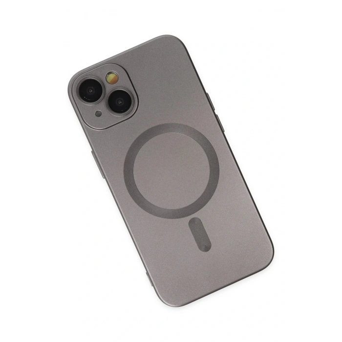 CPT05 iPhone 14 Kılıf Moshi Lens Magneticsafe Silikon - Füme