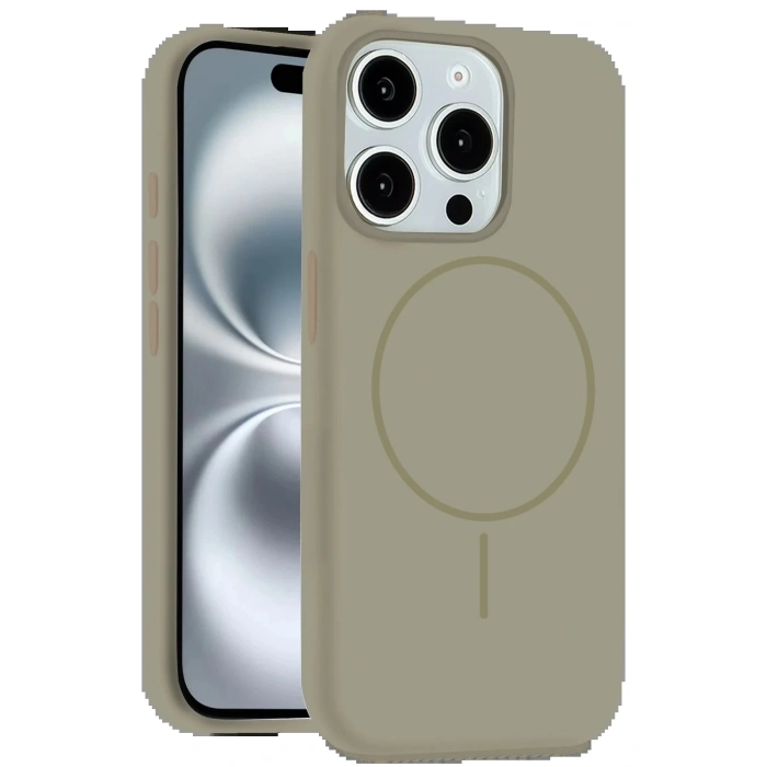 CPT05 iPhone 14 Pro Max Kılıf Jully Magsafe Kapak - Çöl Titanyum