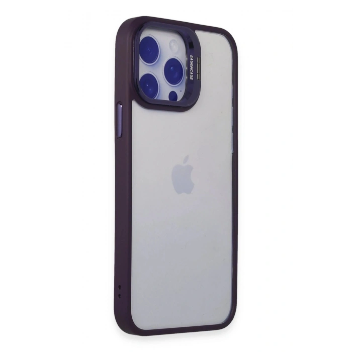 CPT05 iPhone 14 Pro Max Kılıf Roblox Lens Standlı Kapak - Derin Mor