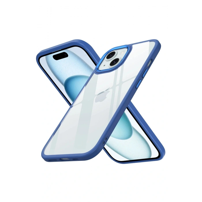 CPT05 iPhone 15 Kılıf Power Silikon - Mavi