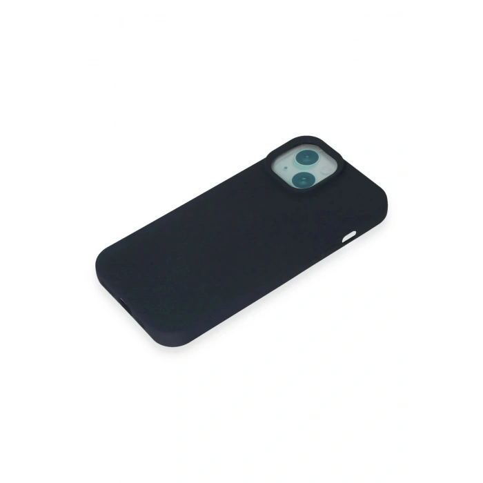 CPT05 iPhone 15 Plus Kılıf Nano içi Kadife Silikon - Lacivert