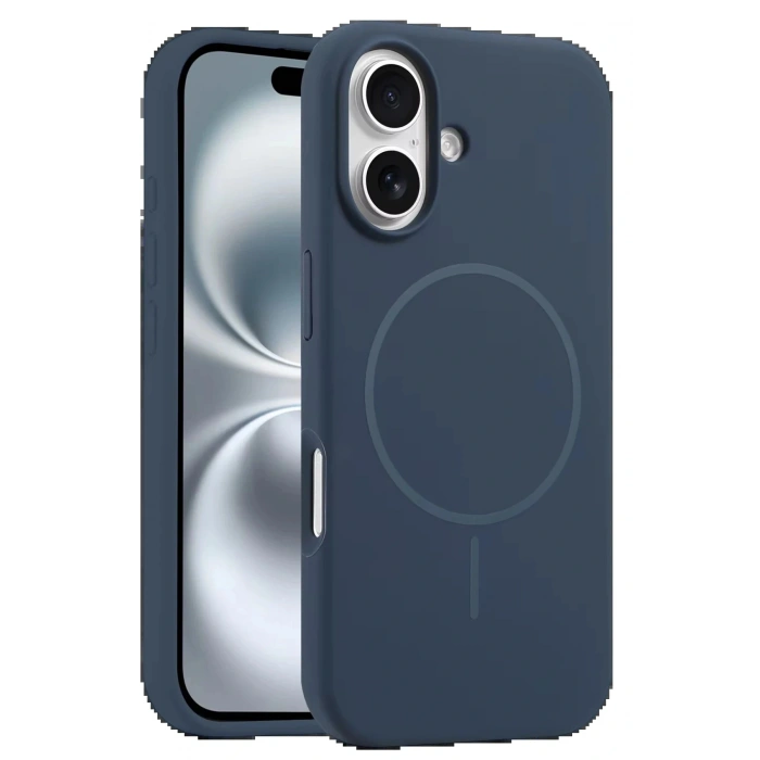 CPT05 iPhone 16 Plus Kılıf Jully Magsafe Kapak - Lacivert