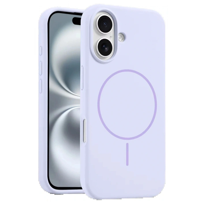 CPT05 iPhone 16 Plus Kılıf Jully Magsafe Kapak - Lila