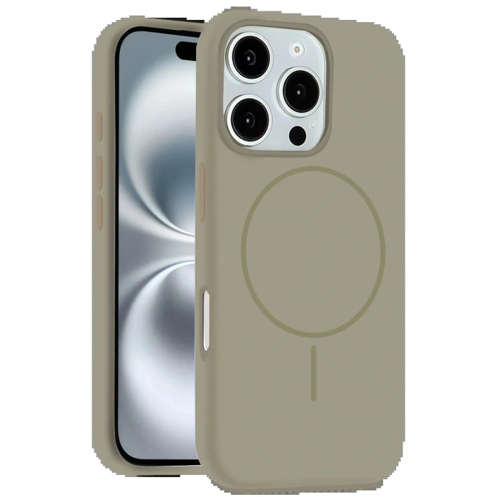 CPT05 iPhone 16 Pro Max Kılıf Jully Magsafe Kapak - Çöl Titanyum
