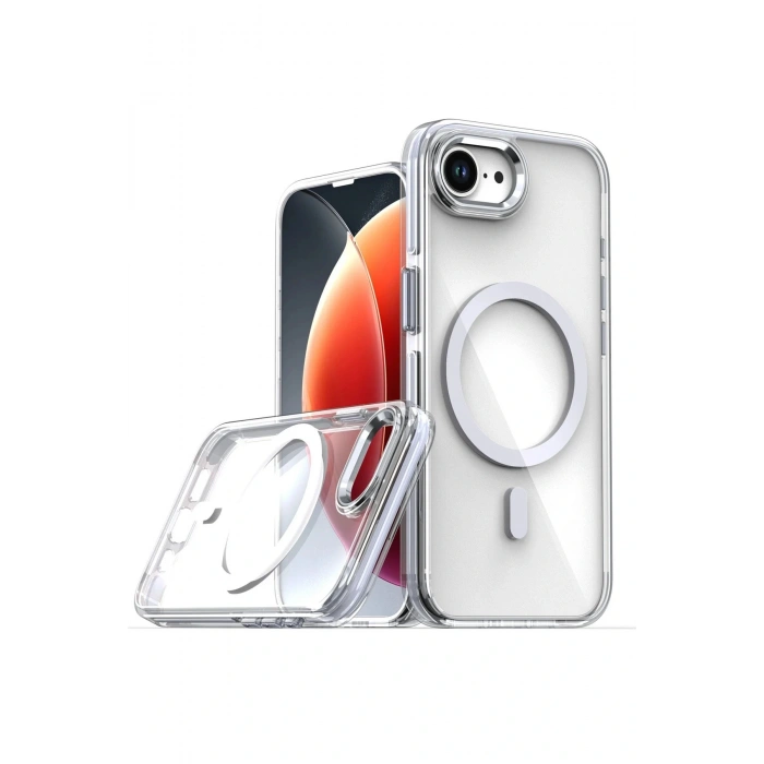 CPT05 iPhone 16E Bella Magsafe Kapak - Gri