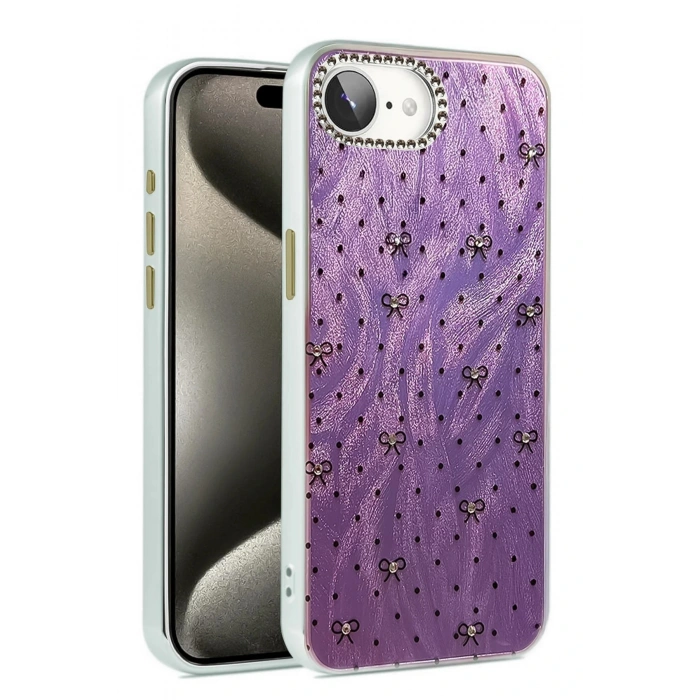 CPT05 iPhone 16E Kılıf Blade Aynalı Desenli Kapak - Desen 2