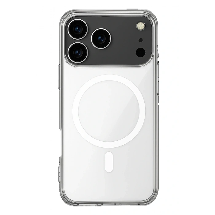 CPT05 iPhone 17 Pro Kılıf Magneticsafe Şeffaf Silikon - Şeffaf