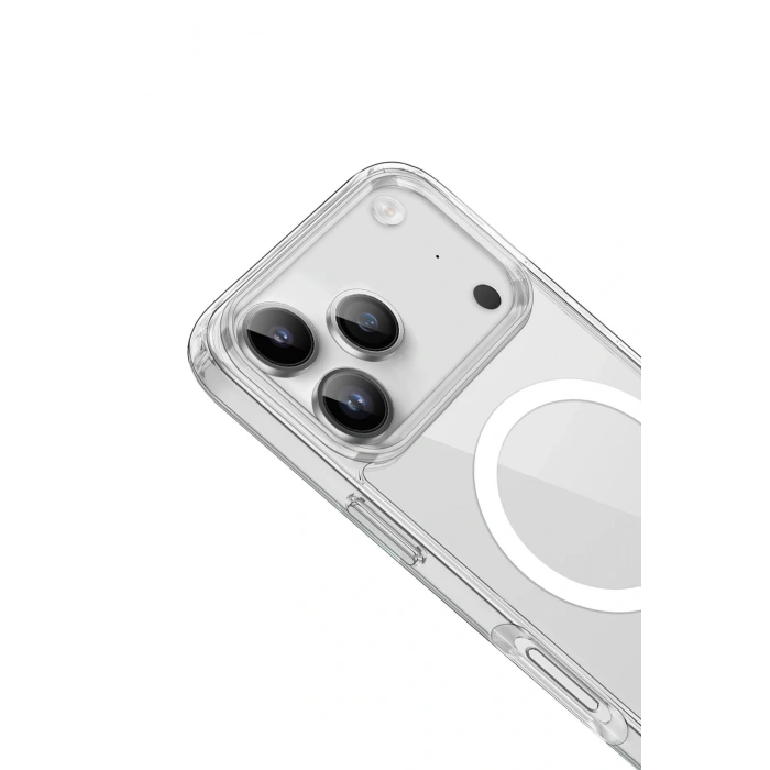 CPT05 iPhone 17 Pro Max Kılıf Pc Real Magsafe Kapak - Şeffaf