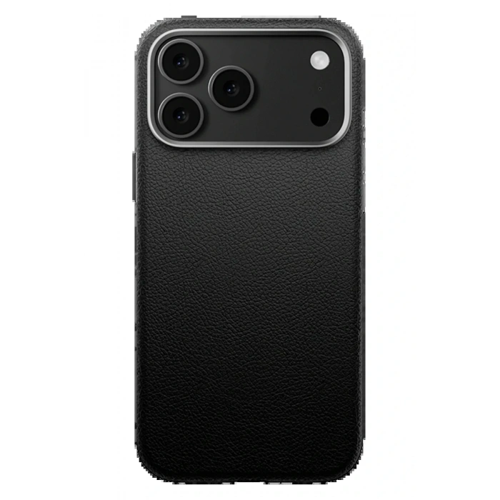 CPT05 iPhone 17 Pro Max Wonder Deri Magsafe Kapak - Siyah