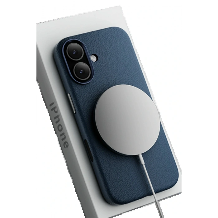 CPT05 iPhone 17 Wonder Deri Magsafe Kapak - Lacivert