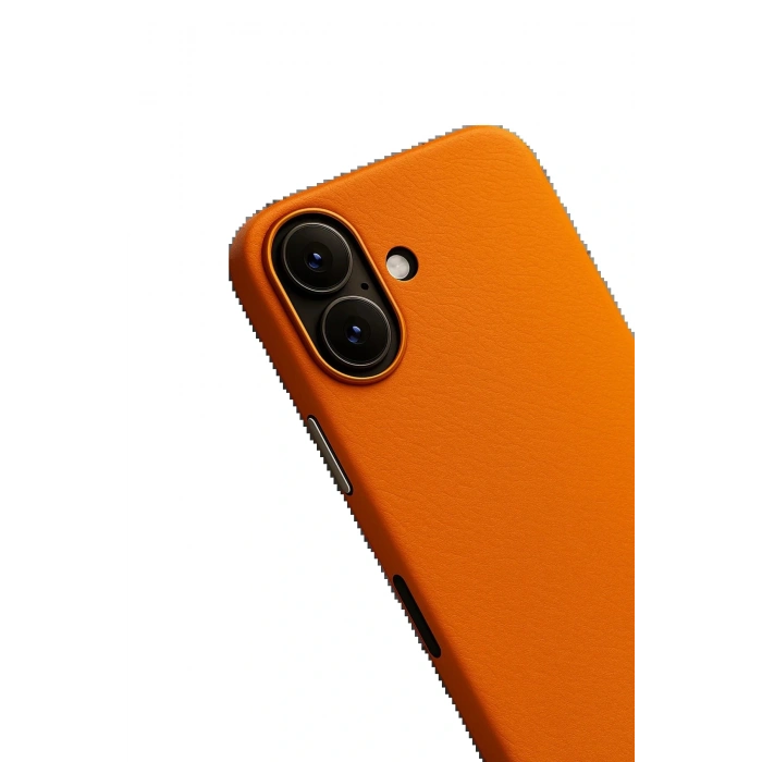 CPT05 iPhone 17 Wonder Deri Magsafe Kapak - Turuncu