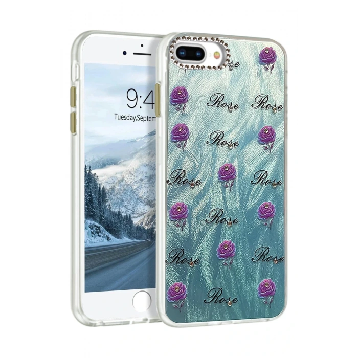 CPT05 iPhone 7 Plus Kılıf Blade Aynalı Desenli Kapak - Desen 9