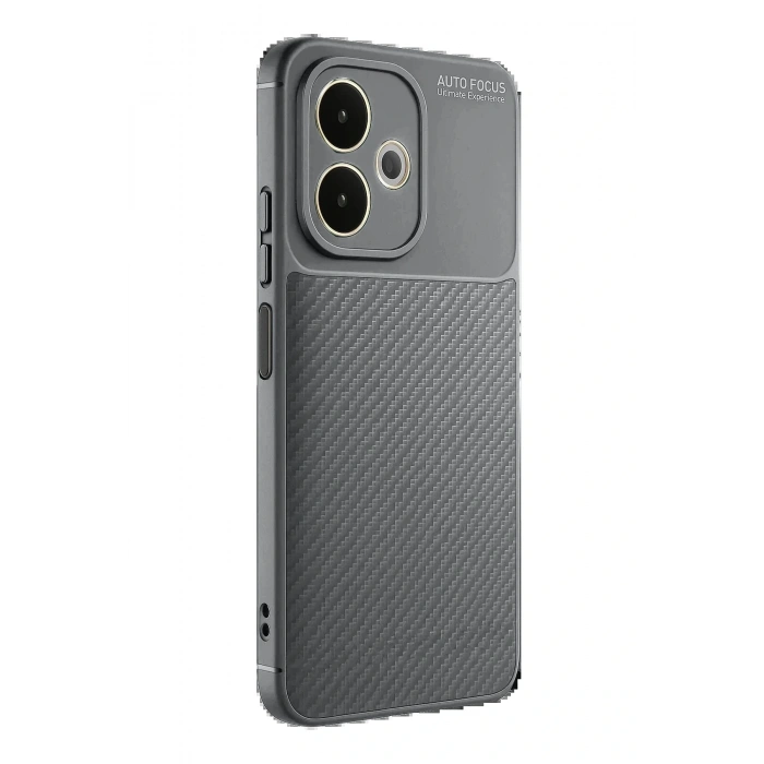 CPT05 Oppo A5 Pro 4G Kılıf Auto Focus Karbon Kapak - Gri