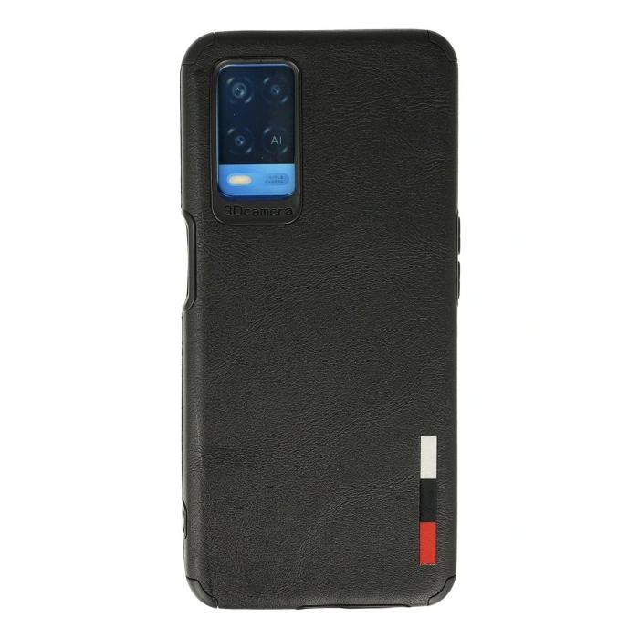 CPT05 Oppo A54 4G Kılıf Loop Deri Silikon - Siyah