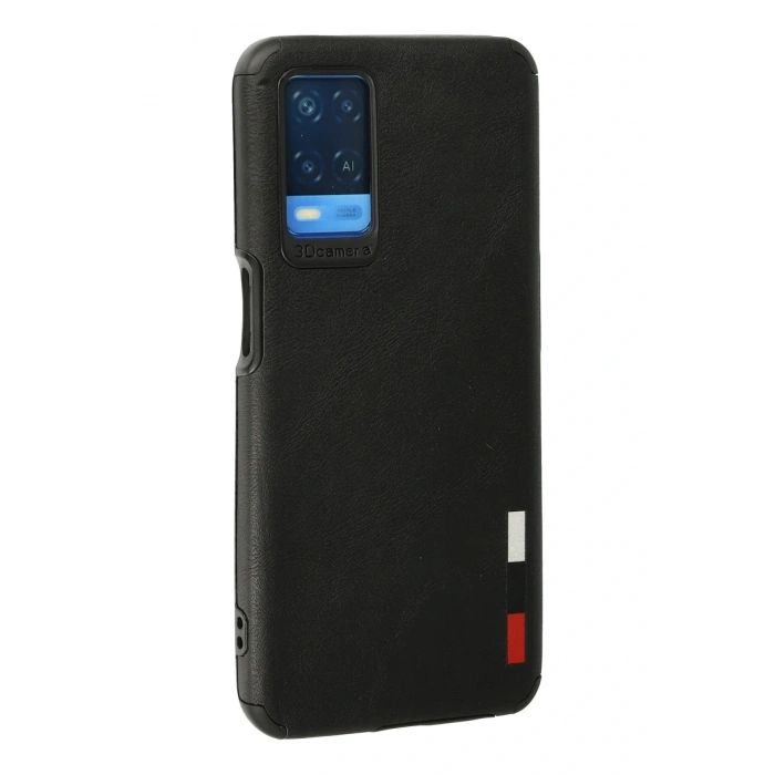 CPT05 Oppo A54 4G Kılıf Loop Deri Silikon - Siyah