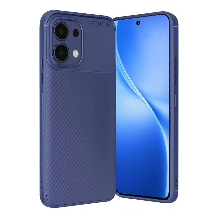 CPT05 Oppo A6 Pro 4G Auto Focus Karbon Kapak - Lacivert