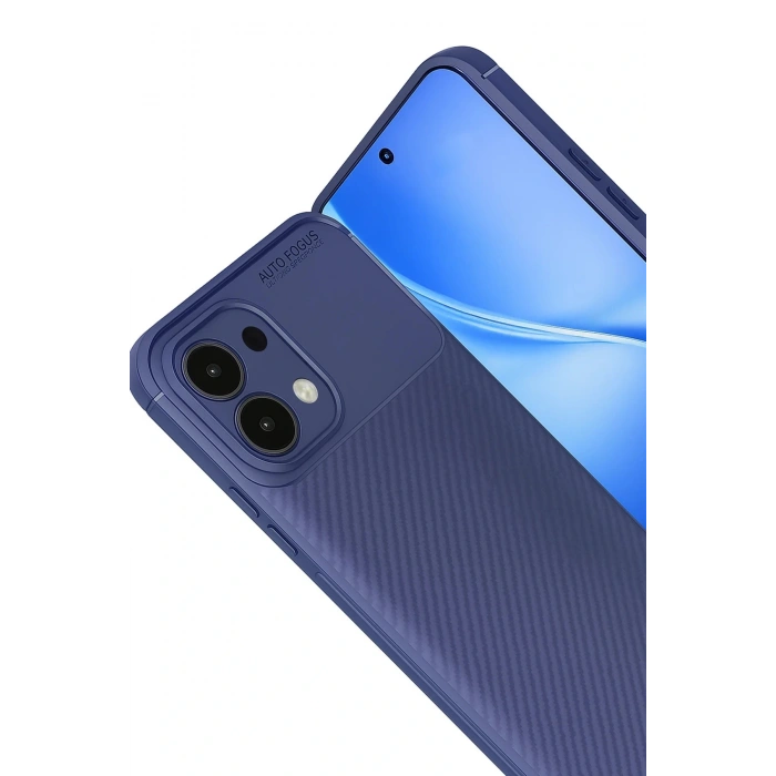CPT05 Oppo A6 Pro 4G Auto Focus Karbon Kapak - Lacivert