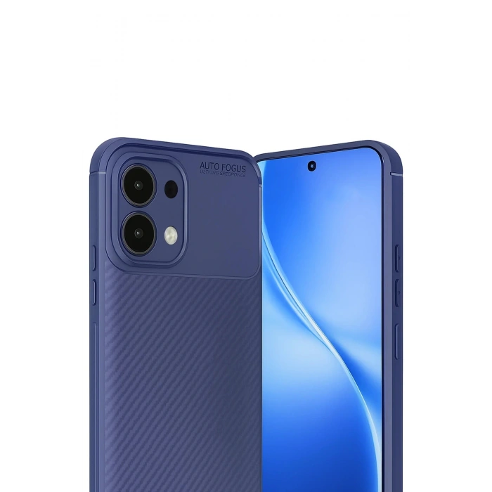 CPT05 Oppo A6 Pro 4G Auto Focus Karbon Kapak - Lacivert