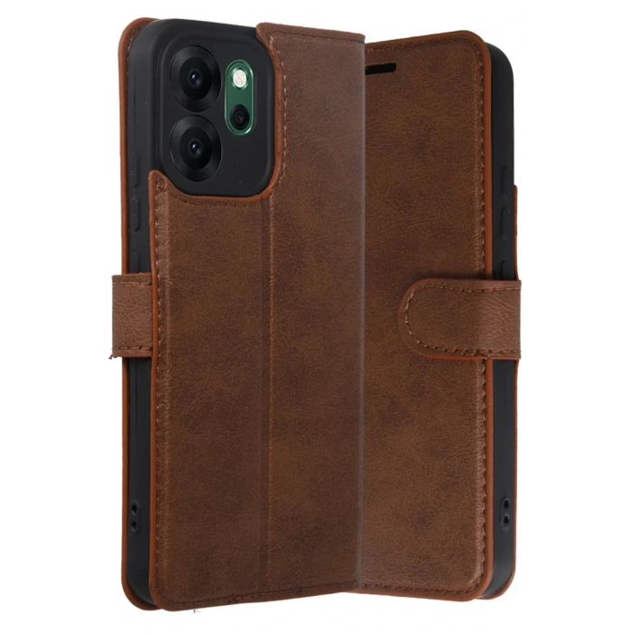 CPT05 Oppo Reno 14F Trend S Plus Kapaklı Kılıf - Taba