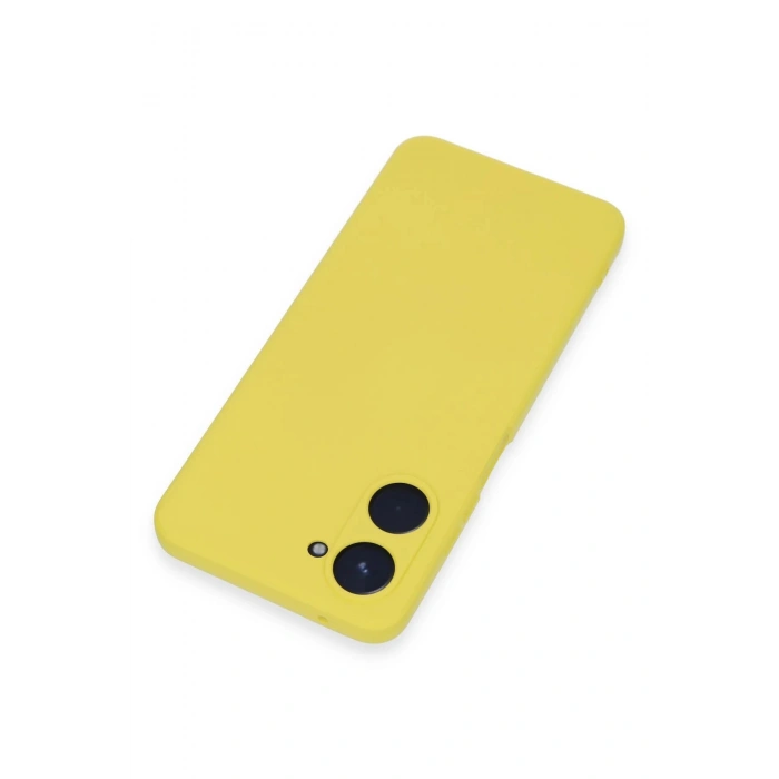 CPT05 Realme 10 4G Kılıf Nano içi Kadife Silikon - Sarı