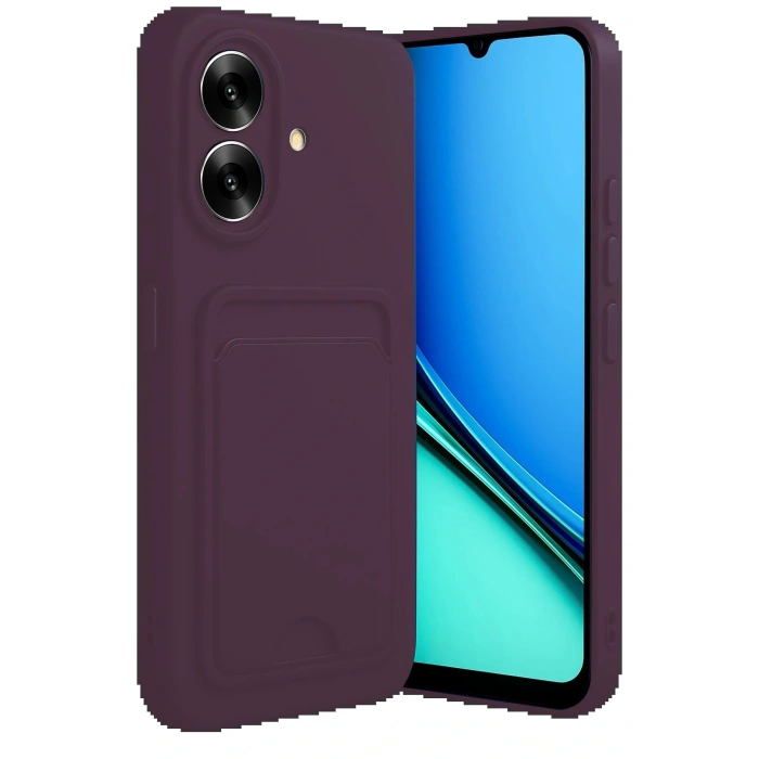 CPT05 Realme Note 60 Kelvin Kartvizitli Silikon - Derin Mor