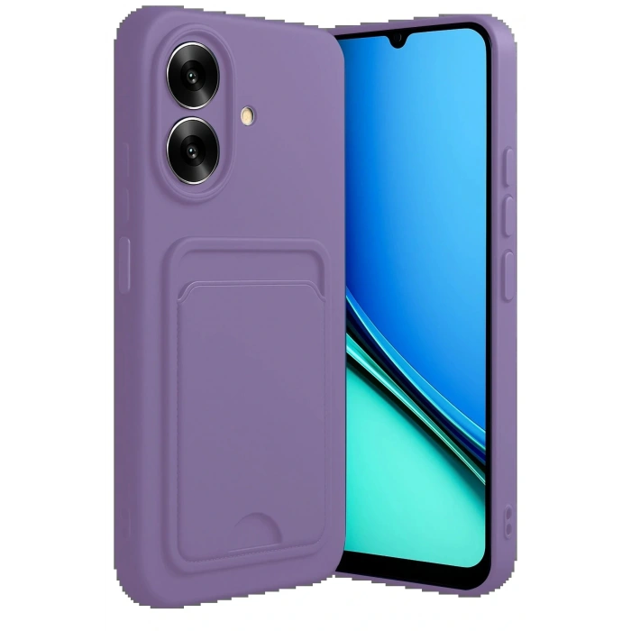 CPT05 Realme Note 60 Kelvin Kartvizitli Silikon - Lila