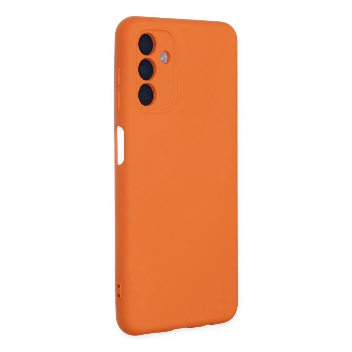 CPT05 Samsung Galaxy A04S Kılıf Nano içi Kadife Silikon - Turuncu