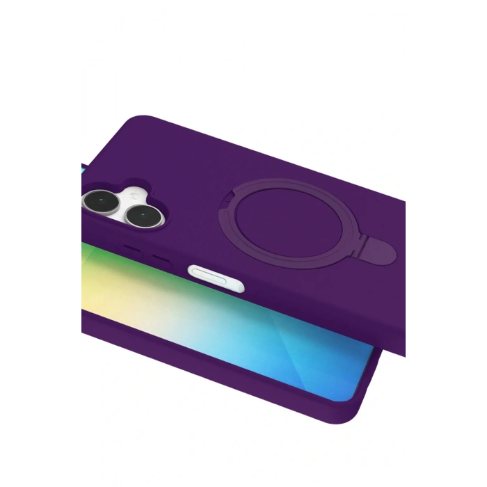 CPT05 Samsung Galaxy A06 Regal Magsafe Standlı Kapak - Derin Mor