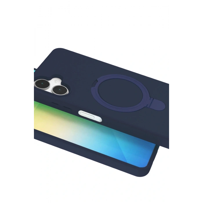 CPT05 Samsung Galaxy A06 Regal Magsafe Standlı Kapak - Lacivert