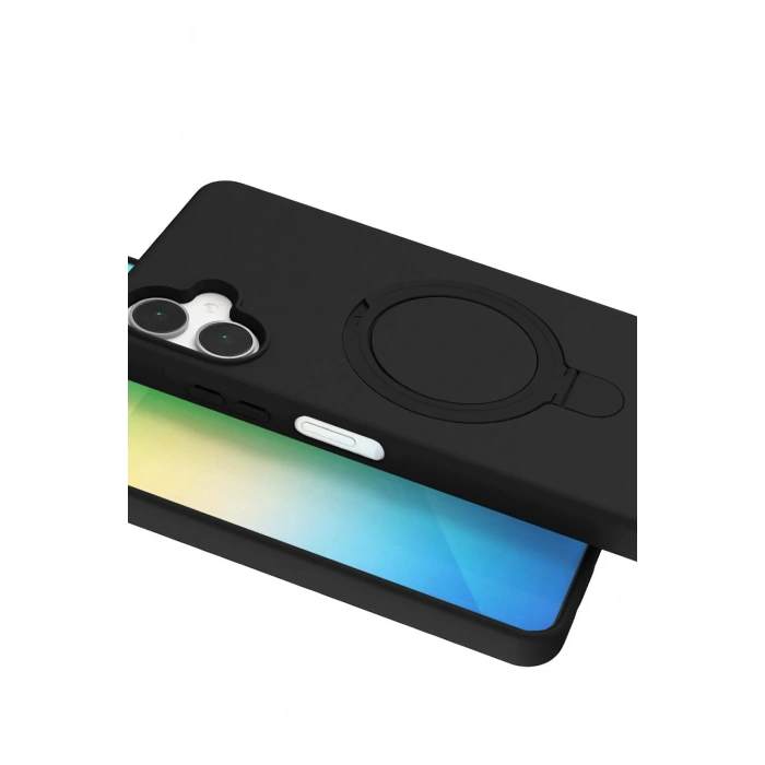 CPT05 Samsung Galaxy A06 Regal Magsafe Standlı Kapak - Siyah