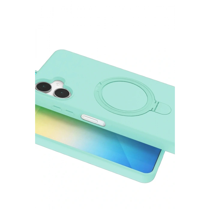 CPT05 Samsung Galaxy A06 Regal Magsafe Standlı Kapak - Su Yeşili