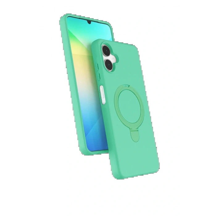 CPT05 Samsung Galaxy A06 Regal Magsafe Standlı Kapak - Yeşil