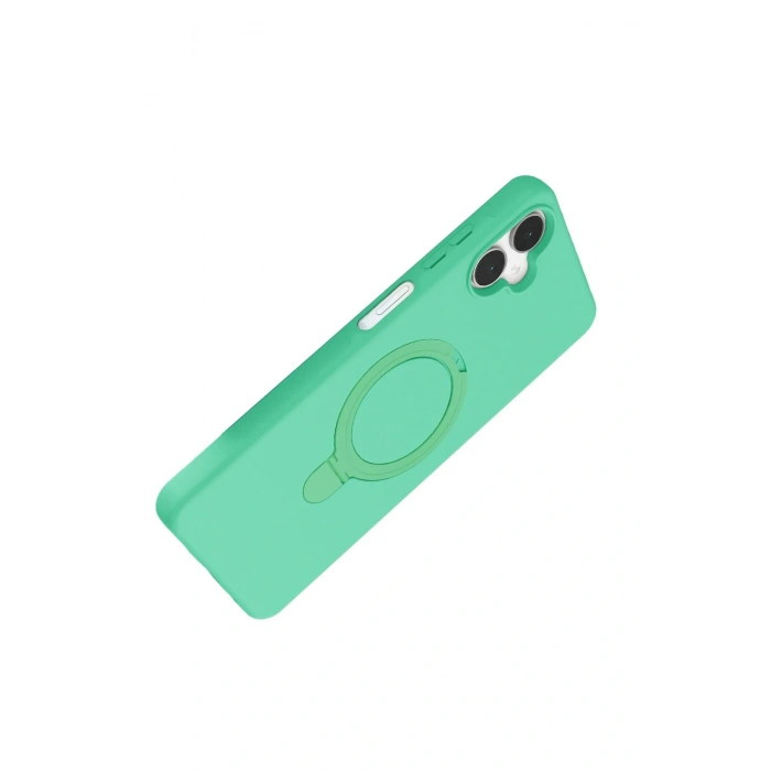 CPT05 Samsung Galaxy A06 Regal Magsafe Standlı Kapak - Yeşil