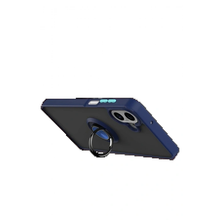 CPT05 Samsung Galaxy A07 4G Montreal Yüzüklü Silikon Kapak - Lacivert