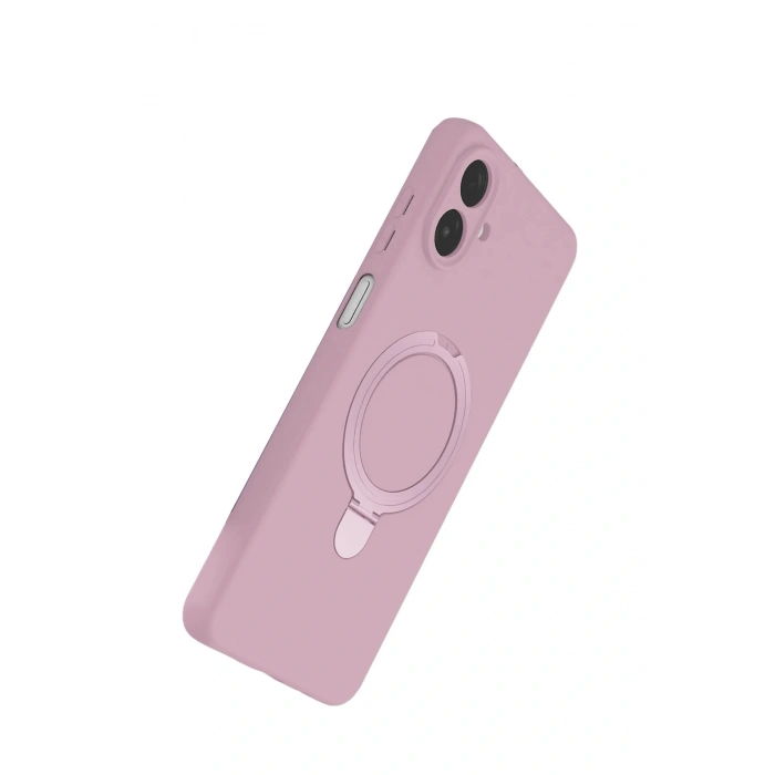 CPT05 Samsung Galaxy A07 4G Regal Magsafe Standlı Kapak - Açık Pembe