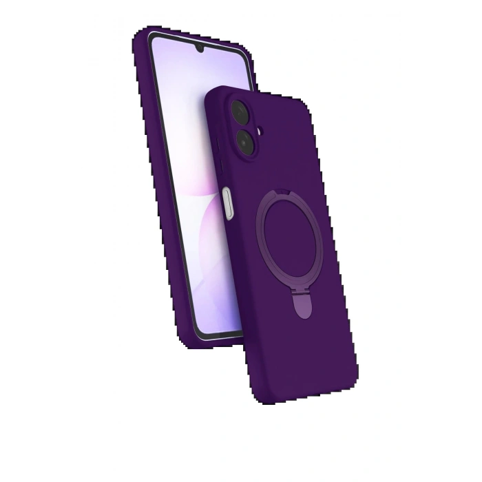 CPT05 Samsung Galaxy A07 4G Regal Magsafe Standlı Kapak - Derin Mor