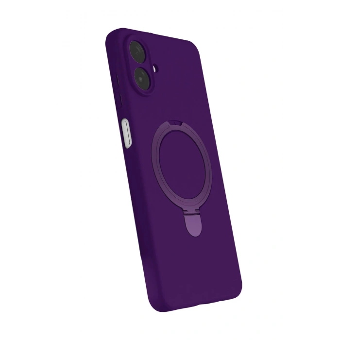 CPT05 Samsung Galaxy A07 4G Regal Magsafe Standlı Kapak - Derin Mor